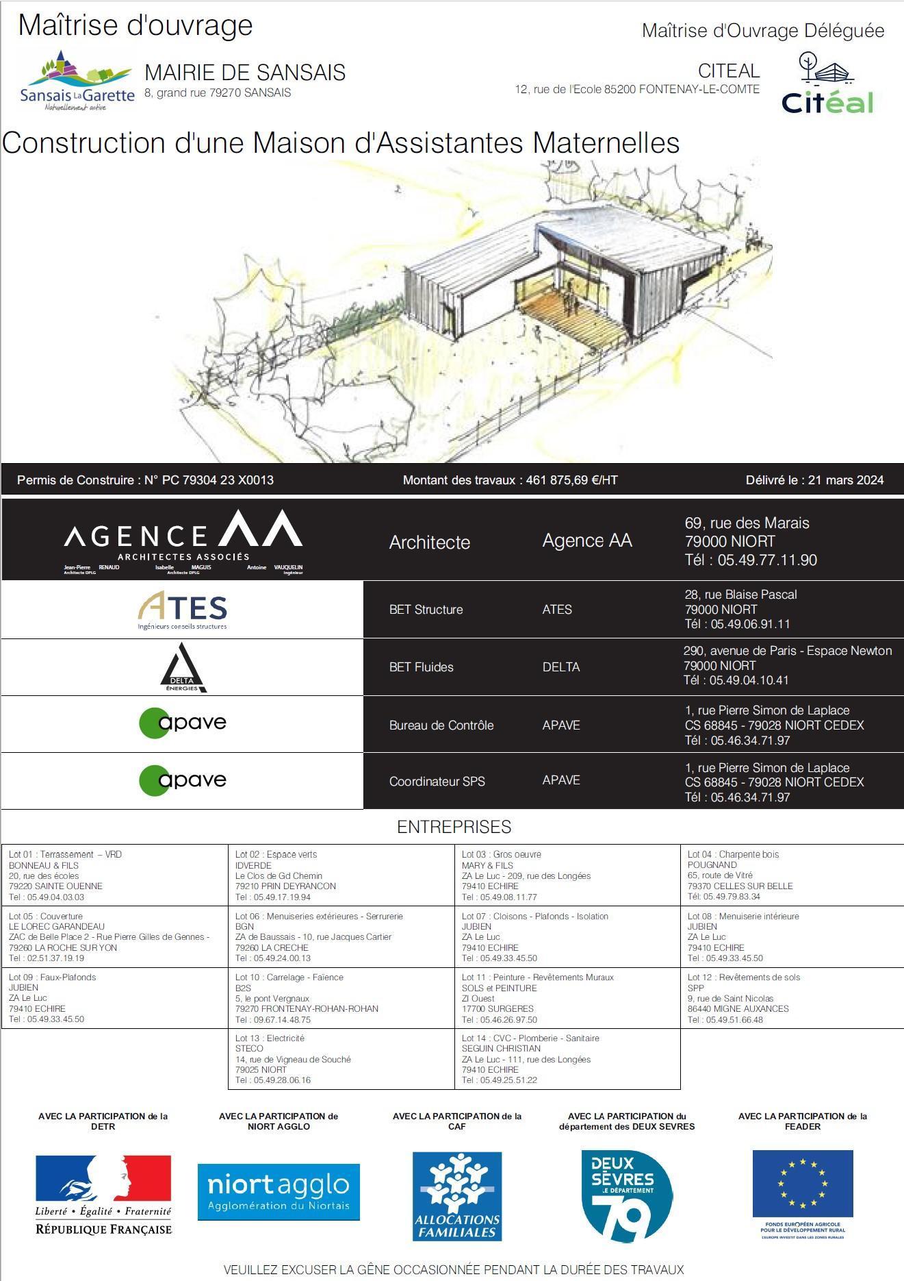Maison d&rsquo;Assistantes Maternelles de Sansais